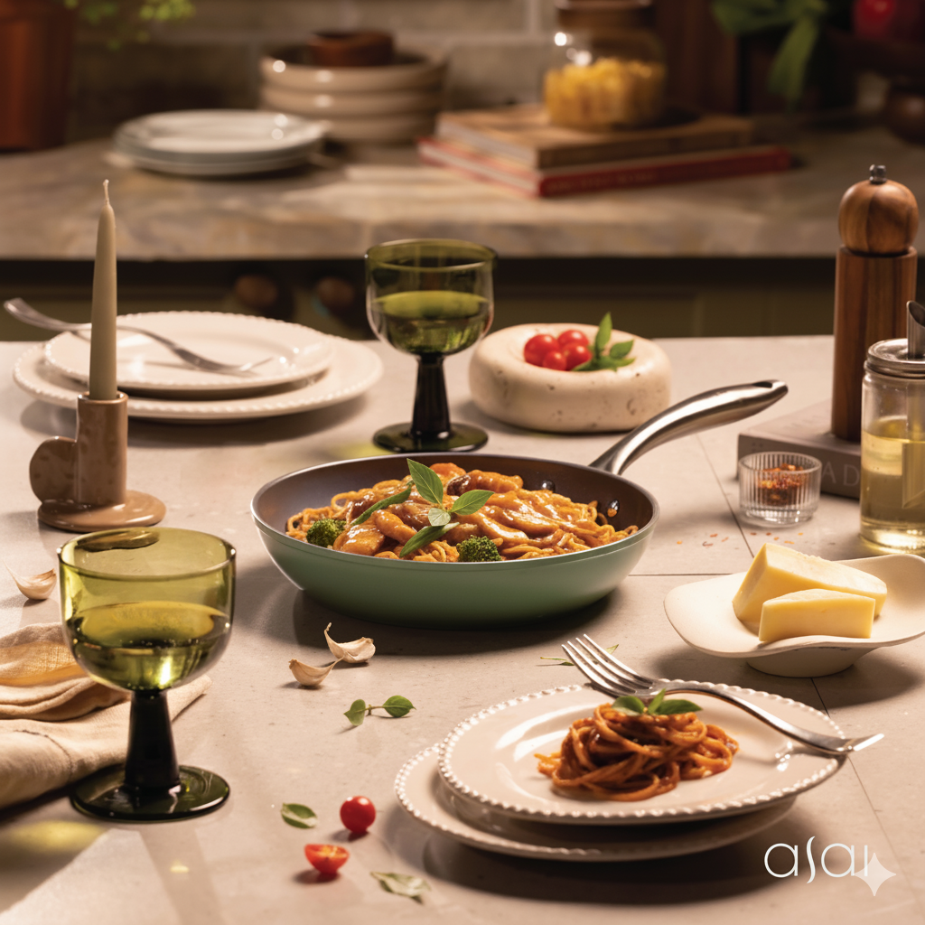 Ceramic Pan for Chicken Gravy Noodles