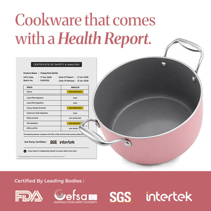 Kintsugi Pink Ceramic Dutch Oven  (4 L)