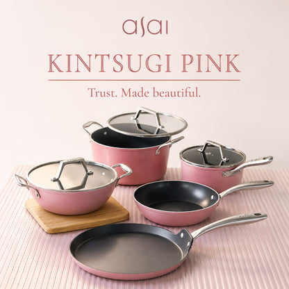 Kintsugi Pink Ceramic Dutch Oven  (4 L)