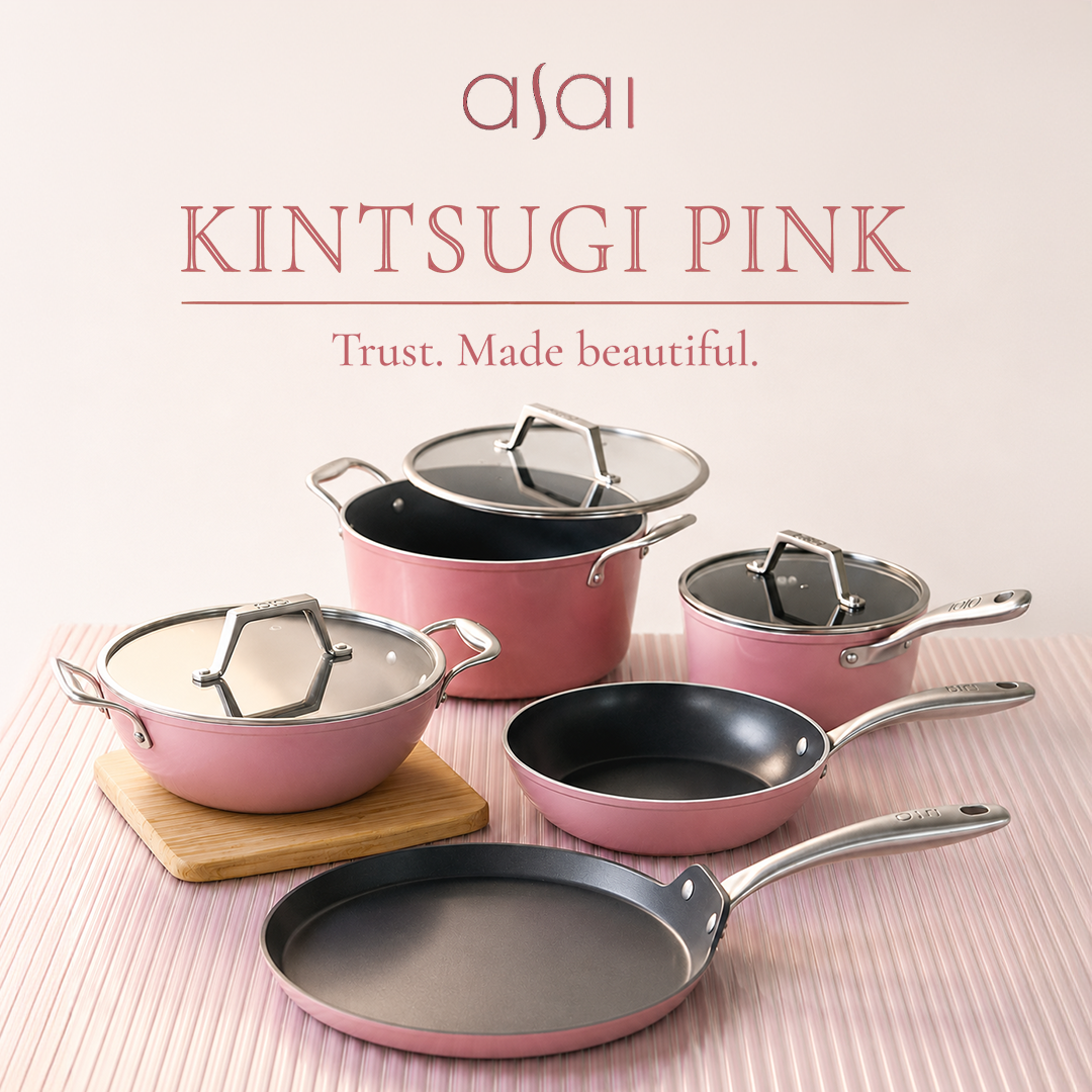 Kintsugi Pink Ceramic Kadai 2.5 Litre