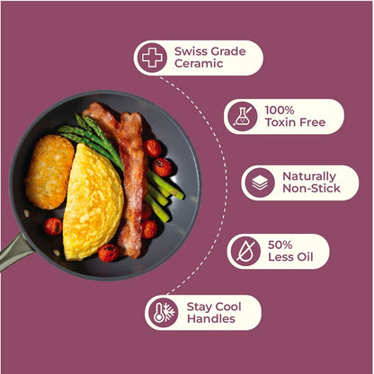 Ceramic Frying Pan  (24cm)