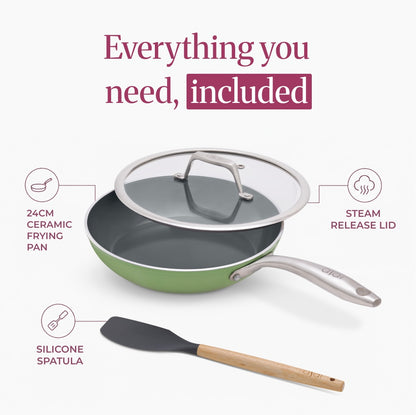 Ceramic Frying Pan  (24cm)