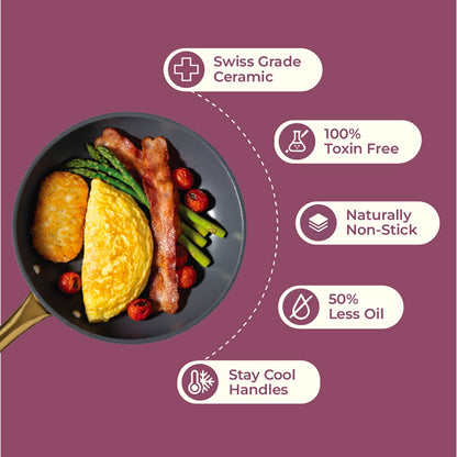 Ceramic Frying Pan  (24cm)