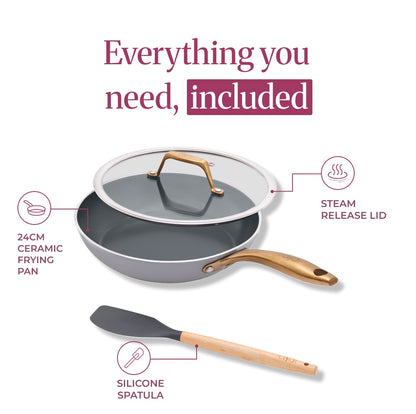 Ceramic Frying Pan  (24cm)
