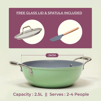 Ceramic Kadai (2.5 L)