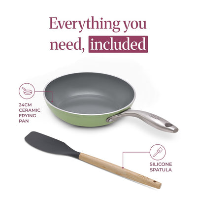 Ceramic Frying Pan 24cm (Without Lid)